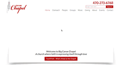 Desktop Screenshot of bigcanoechapel.org