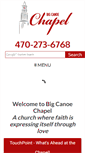 Mobile Screenshot of bigcanoechapel.org